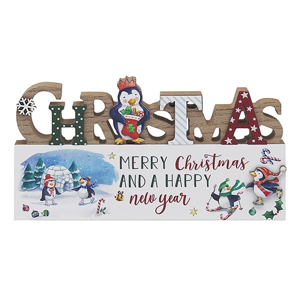 Winter Wonderland Standing Plaque Year