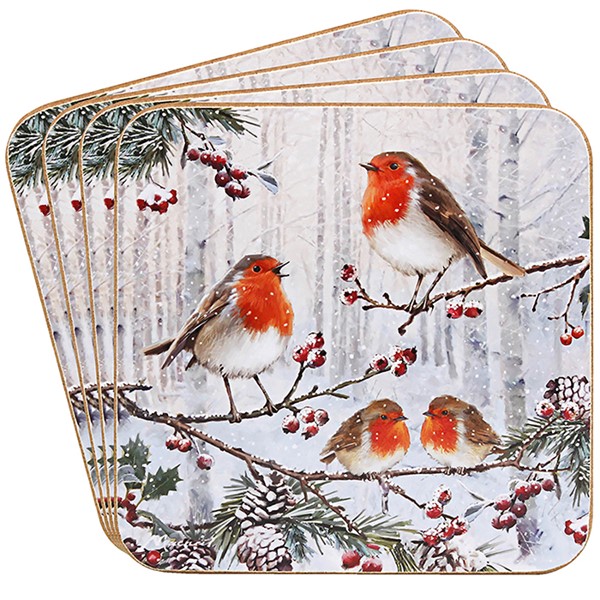 Macneil Robin Coasters Set of 4