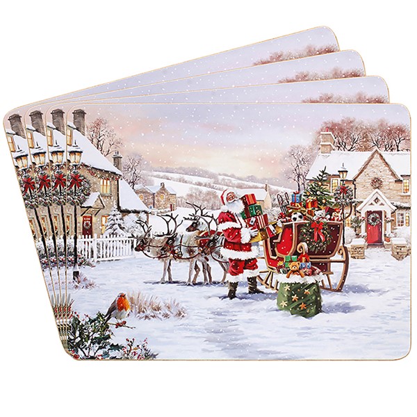 Macneil Santa Placemats Set of 4