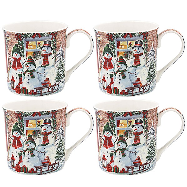 Macneil Snowmen Mugs Set of 4