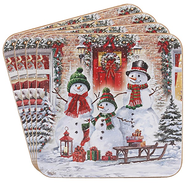 Macneil Snowmen Coaster Set of 4