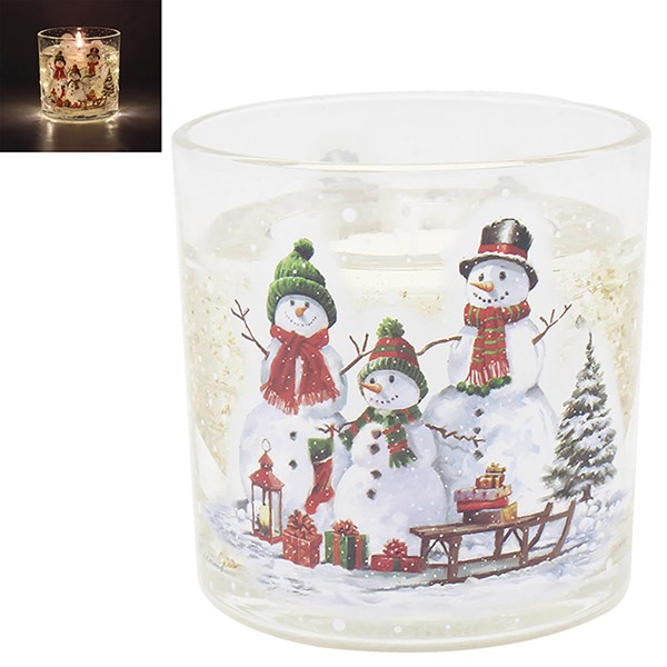 Macneil Snowmen LED Candle