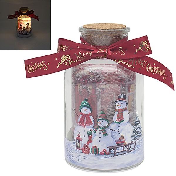 Macneil Snowmen LED Bottle