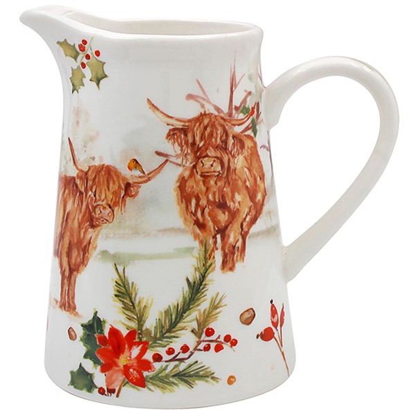 Jennifer Rose Highland Cow Jug Medium