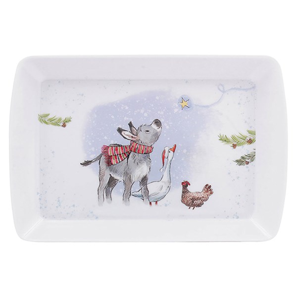 Paper Shed Xmas Small Tray Donkey & Co