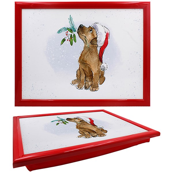 Paper Shed Xmas Laptray Dog Berries