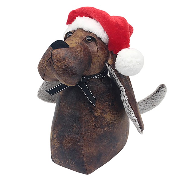 Xmas Antique Pal Dachund Doorstop
