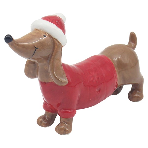 Ceramic Cute Dachsbund Small
