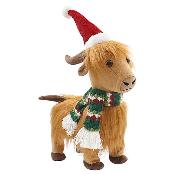 Xmas Plush Dancing Highland Cow