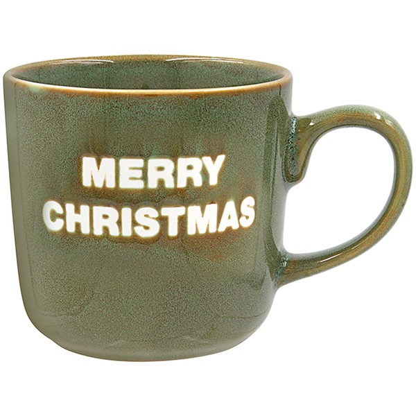Xmas Mug Merry Xmas Green