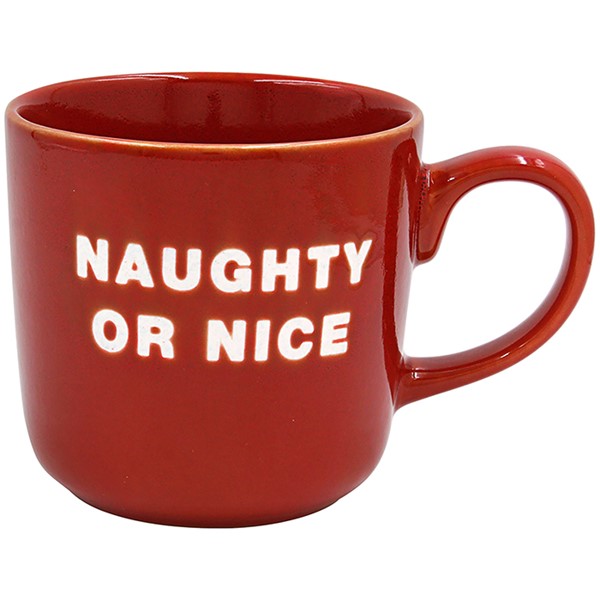 Xmas Mug Naughty Or Nice Red
