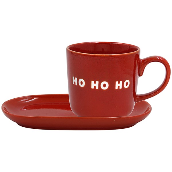 Xmas Snack Set Ho Ho Ho Red