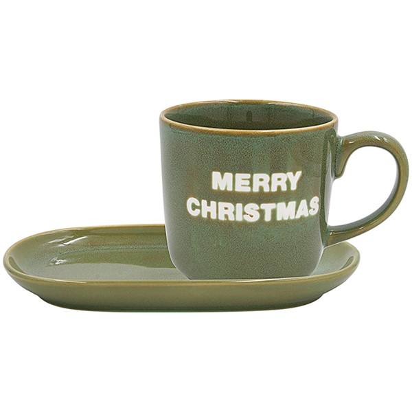Xmas Snack Set Merry Xmas Green