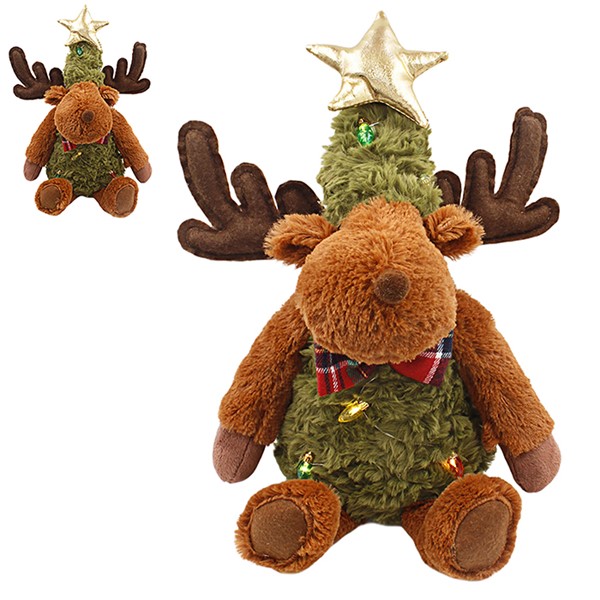 Xmas LED Reindeer Sitting Small
