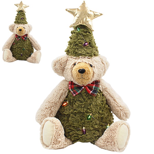Xmas LED Teddy Sitting Medium