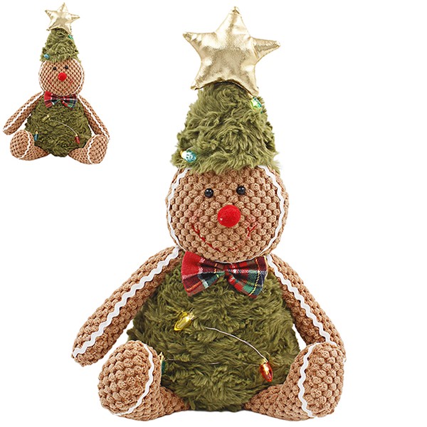 Xmas LED Gingerbread Sitting Small
