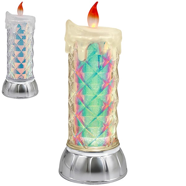 Xmas LED Candle Lamp Glitter