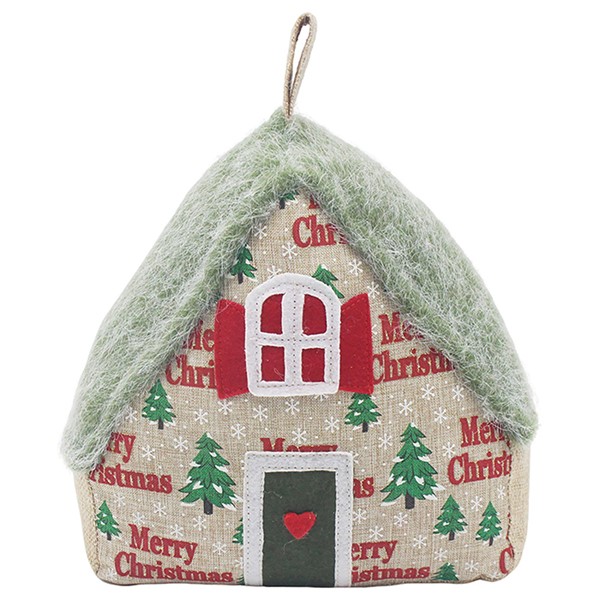 Xmas Doorstop Cottage Green