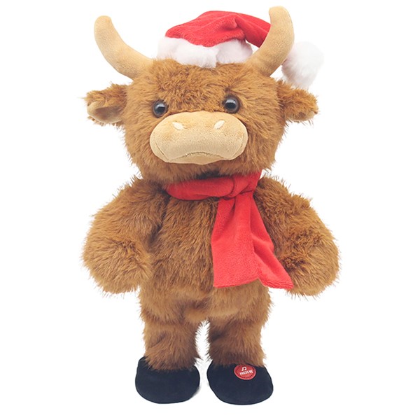 Xmas Dancing Highland Cow