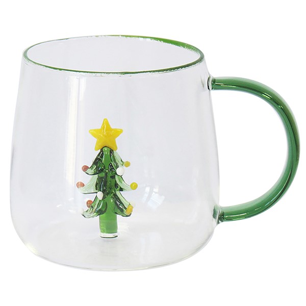 Xmas Glass Cups Xmas Tree