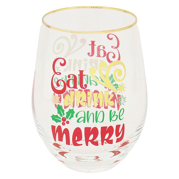 Gold Xmas Tumbler Merry
