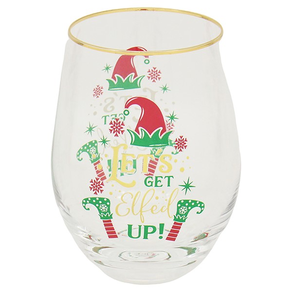Gold xmas Tumbler Elfed