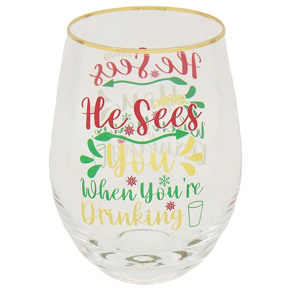 Gold Xmas Tumbler Sees