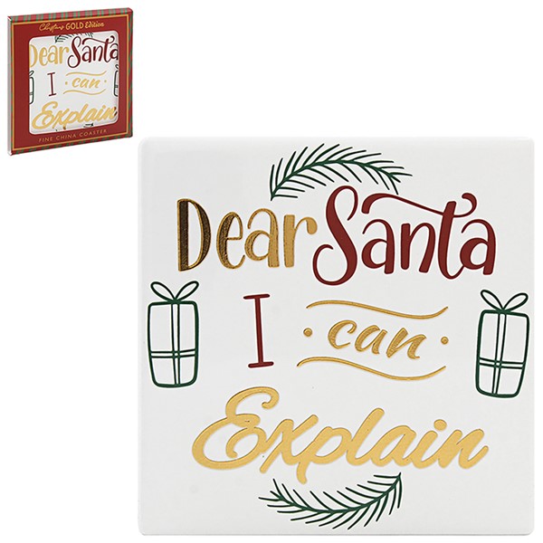 Gold Edition Coaster Dear Santa