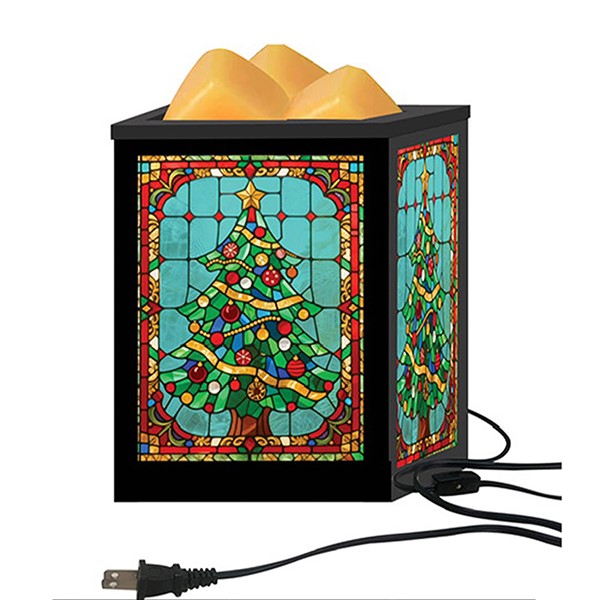 Stained Glass Aroma Lamp Xmas Tree