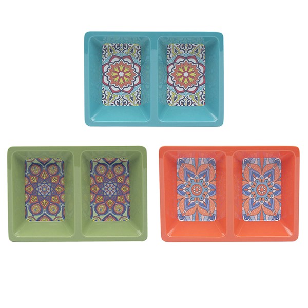 Tuscany Mandala 2 Divide Snack Dish