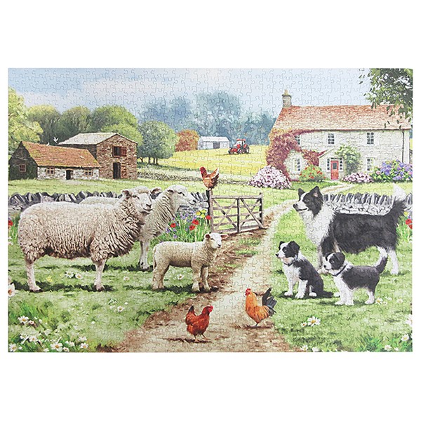 Collie & Sheep Jigsaw Puzzle