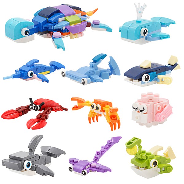 Mini Bricks Ocean Assorted Box 10