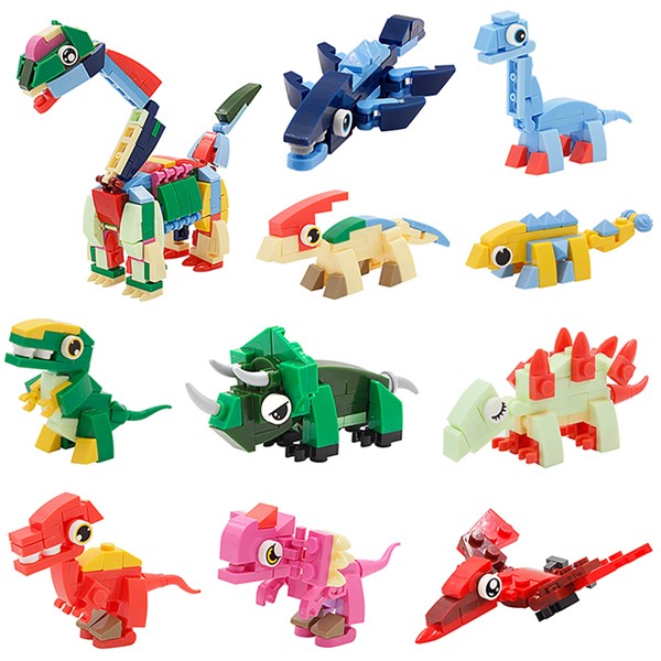 Mini Bricks Dinosaurs Assorted Box 10