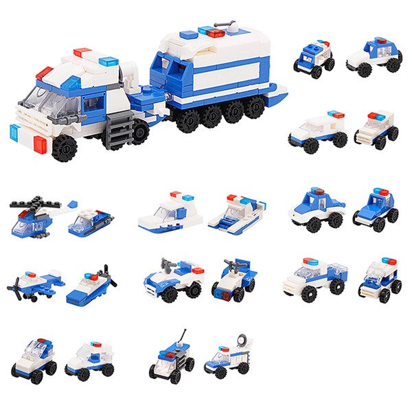 Mini Bricks Police Assorted Box 10