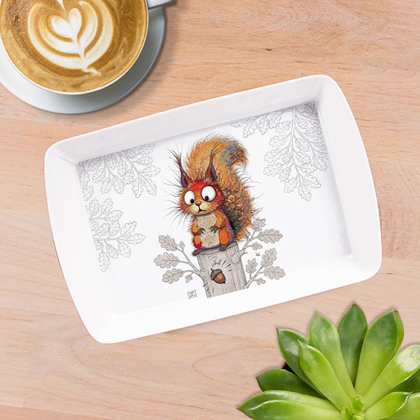 Bug Art Small Tray Squirrel