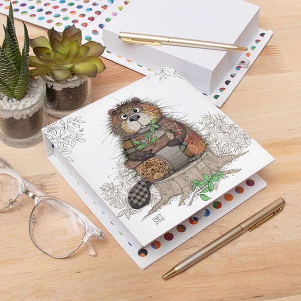 Bug Art Memo Block Beaver