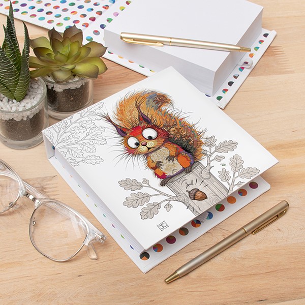 Bug Art Memo Block Squirrel