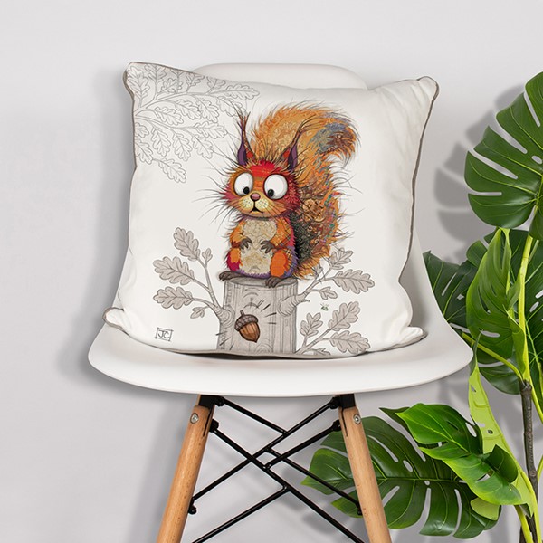 Bug Art Cushion Squirrel