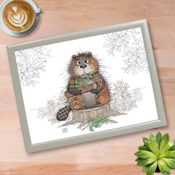 Bug Art Laptray Beaver