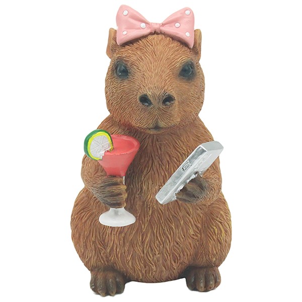 Happy Capybara Glam Girl