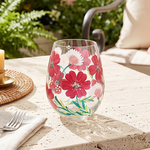 Hand Painted Stemless Poppies