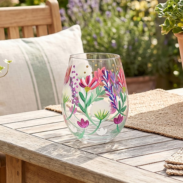 Hand Painted Stemless Hedgerow