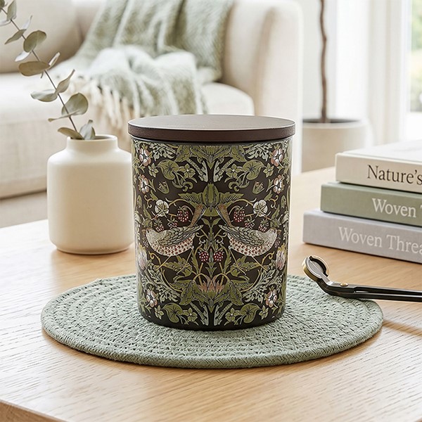 William Morris Strawberry Thief Candle