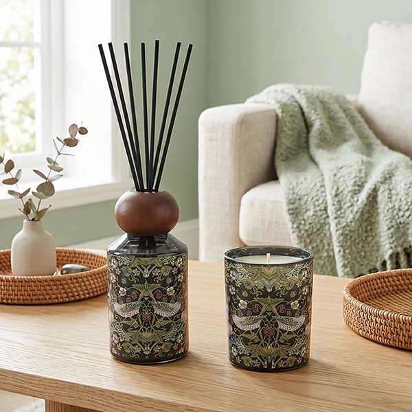 William Morris Strawberry Thief Diffuser Candle