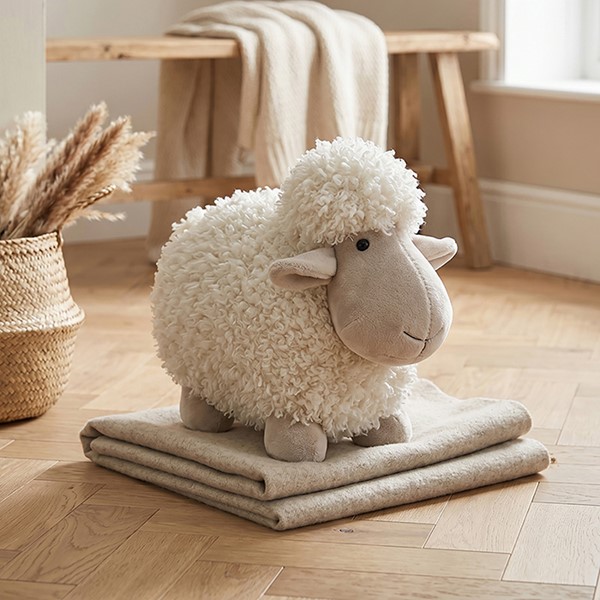 Daisy Doorstop White Sheep Small