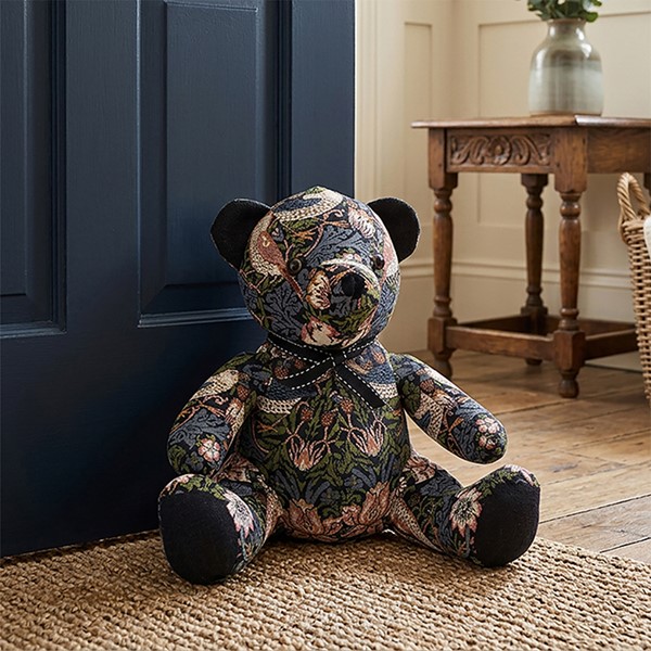 William Morris Fabric Doorstop Teddy