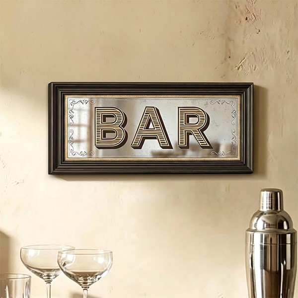Mirror Wall Art Bar