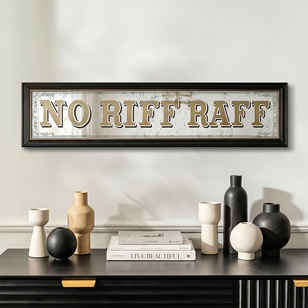 Mirror Wall Art No Riff Raff