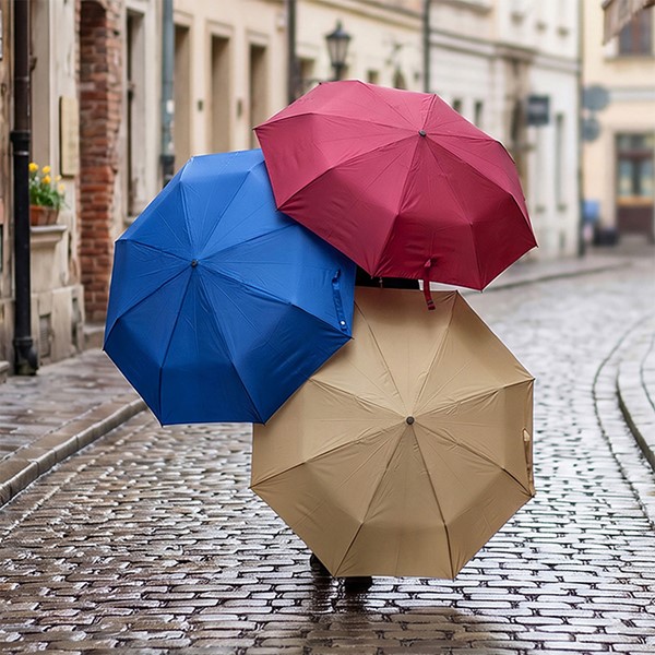 Folding Umbrella Solid Colours