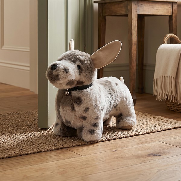 Fur Baby Doorstop Dog Tan White